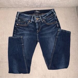 Silver Suki skinny cropped jeans (S: W29/L25)